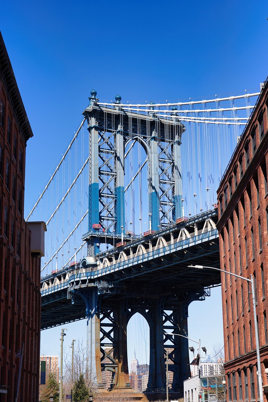 Manhattan Bridge photo example with outdoor sunny weather