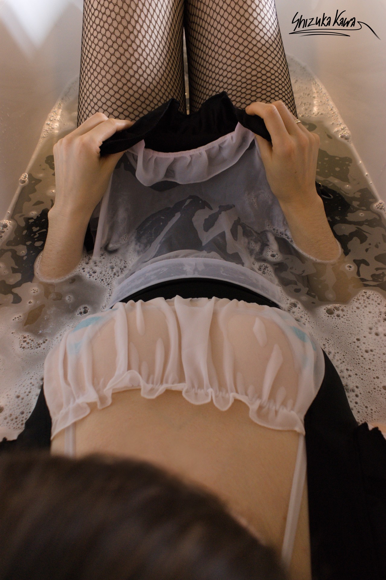 Maid, Microbikini and Foamy Bath image 13