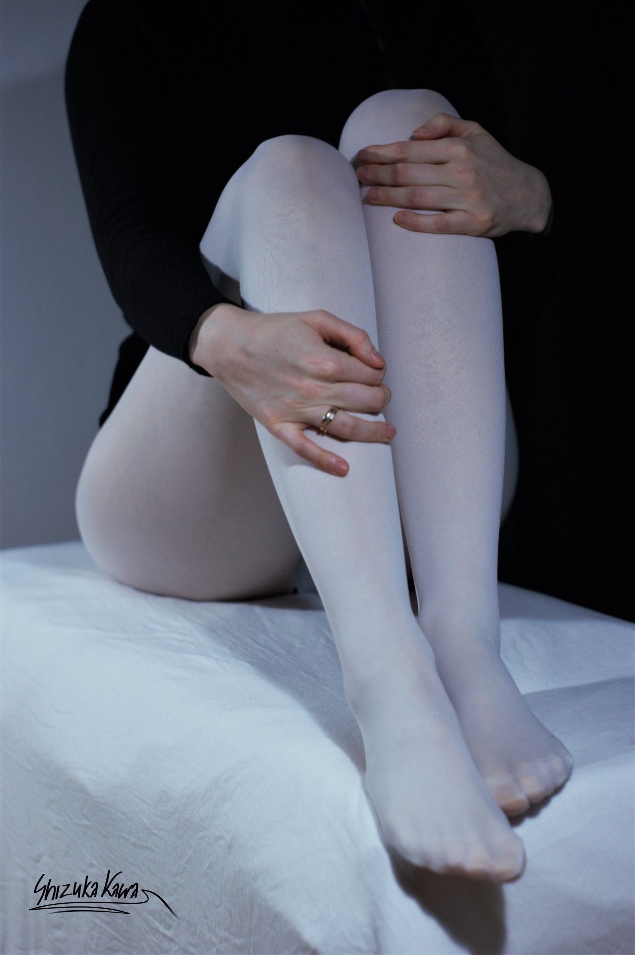 Black Sweater and Pantyhose