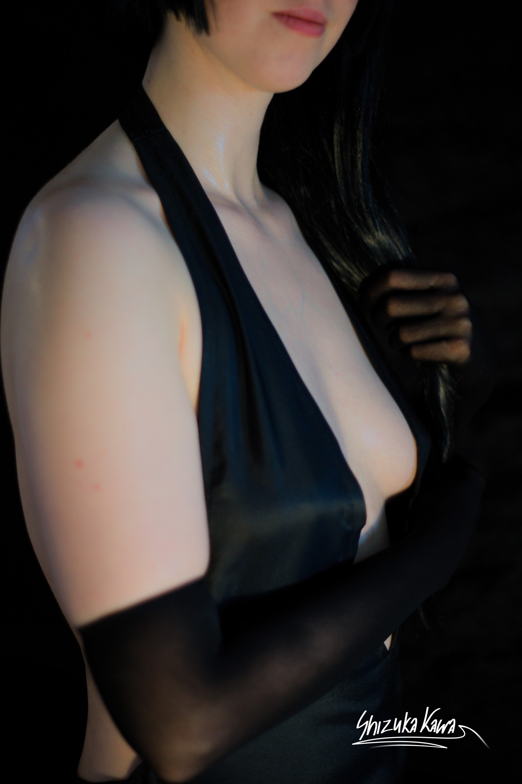 Anubis in Black Revealing Evening Dress and Pantyhose image 49