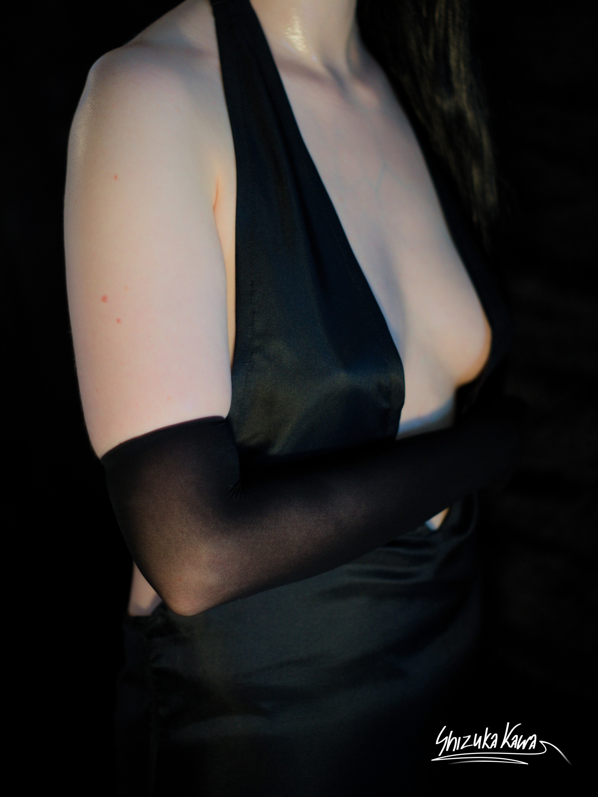 Anubis in Black Revealing Evening Dress and Pantyhose image 50