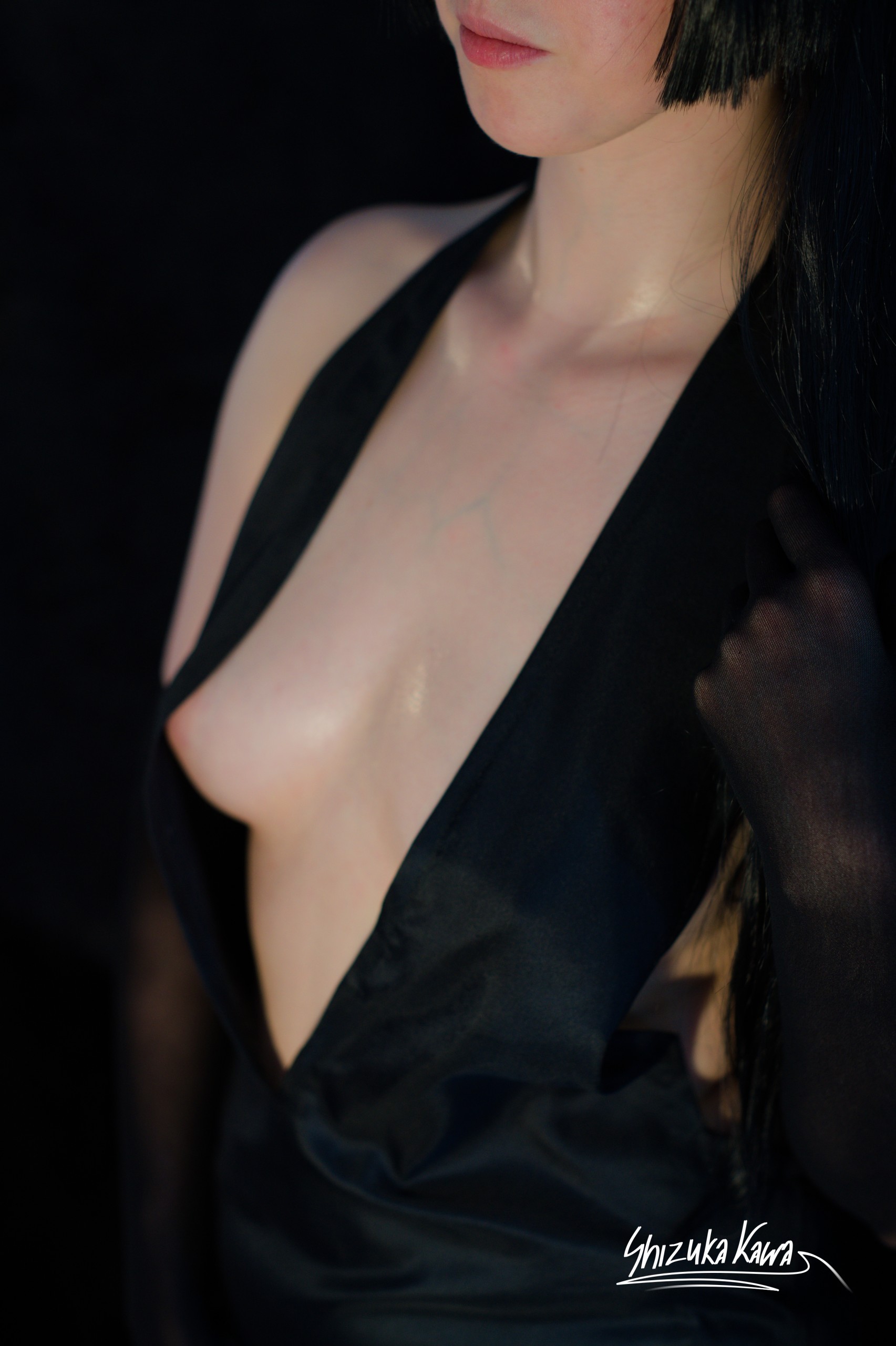 Anubis in Black Revealing Evening Dress and Pantyhose image 56